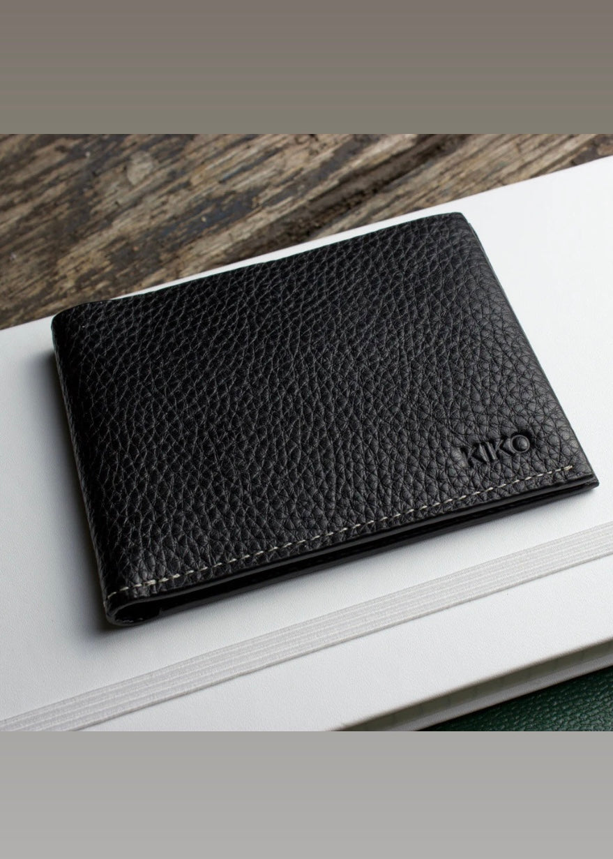 Men&#39;s Gifts | Kiko Black Classic Leather Wallet