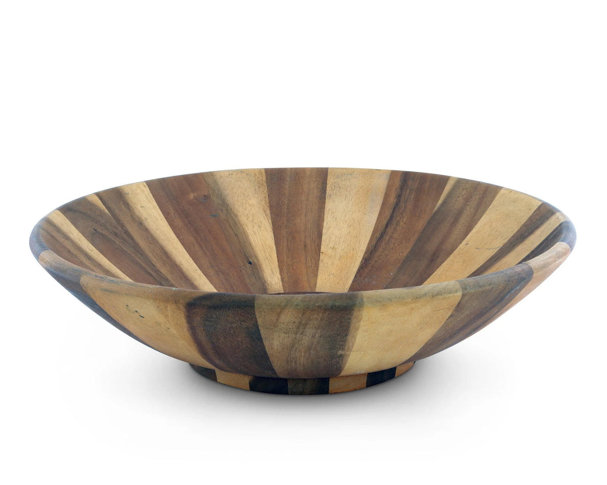 Tabletop | Wok Style Wooden Acacia Salad Bowel Extra Large