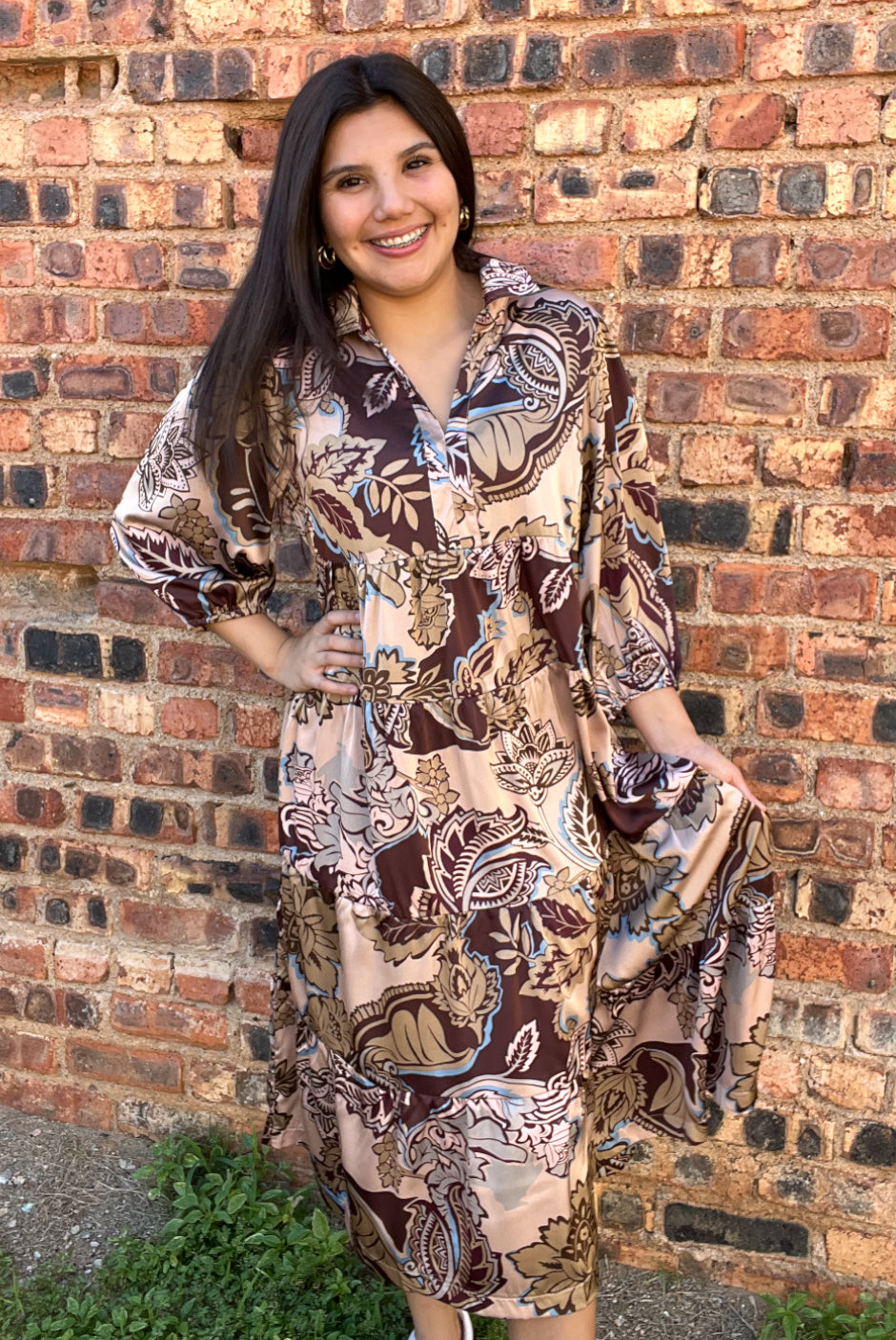 Dress | Umgee Paisley Print Midi Dress