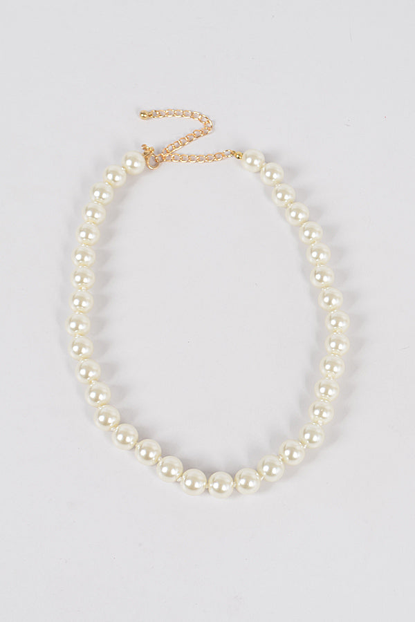 Jewelry | Necklace Ivory Simple Pearl Bead
