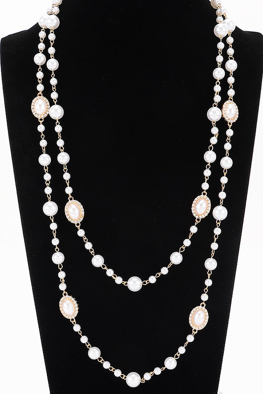 Jewelry | Necklace Multi Faux Pearl Layered