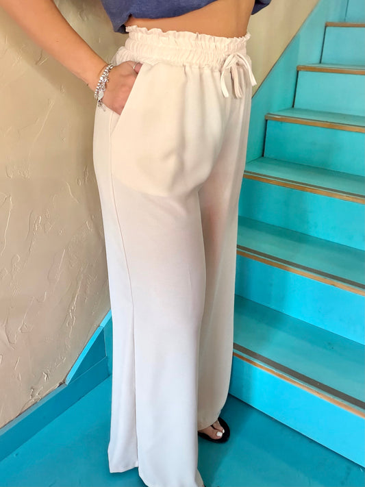 Trousers - Wide Leg Skort Pants