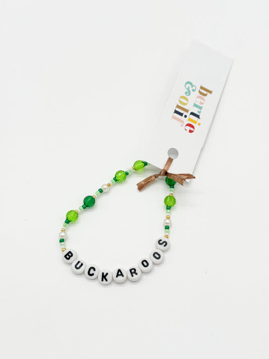 Jewelry | Bracelet Green Buckaroo Beaded