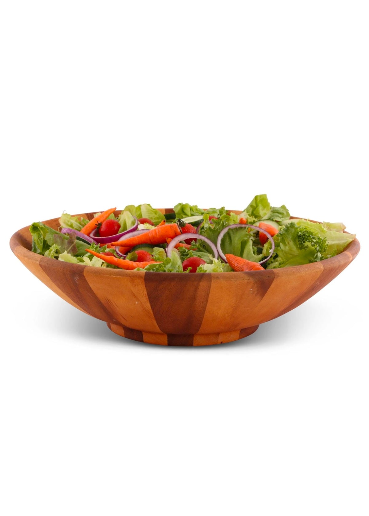 Tabletop | Wok Style Wooden Acacia Salad Bowel Extra Large