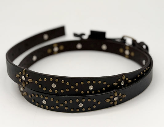 Clothing Accessories | Belt Black Skinny Leather Belt