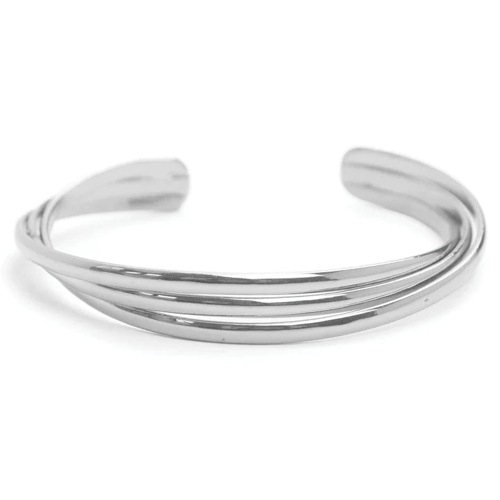 Triple Layer Delicate Stacked Cuff Bracelet