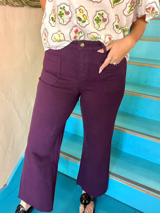 Jeans - Mica High Rise Plum