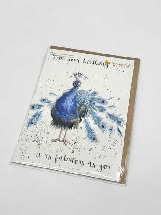 Cards | Birthday Peacock Card with Envelope