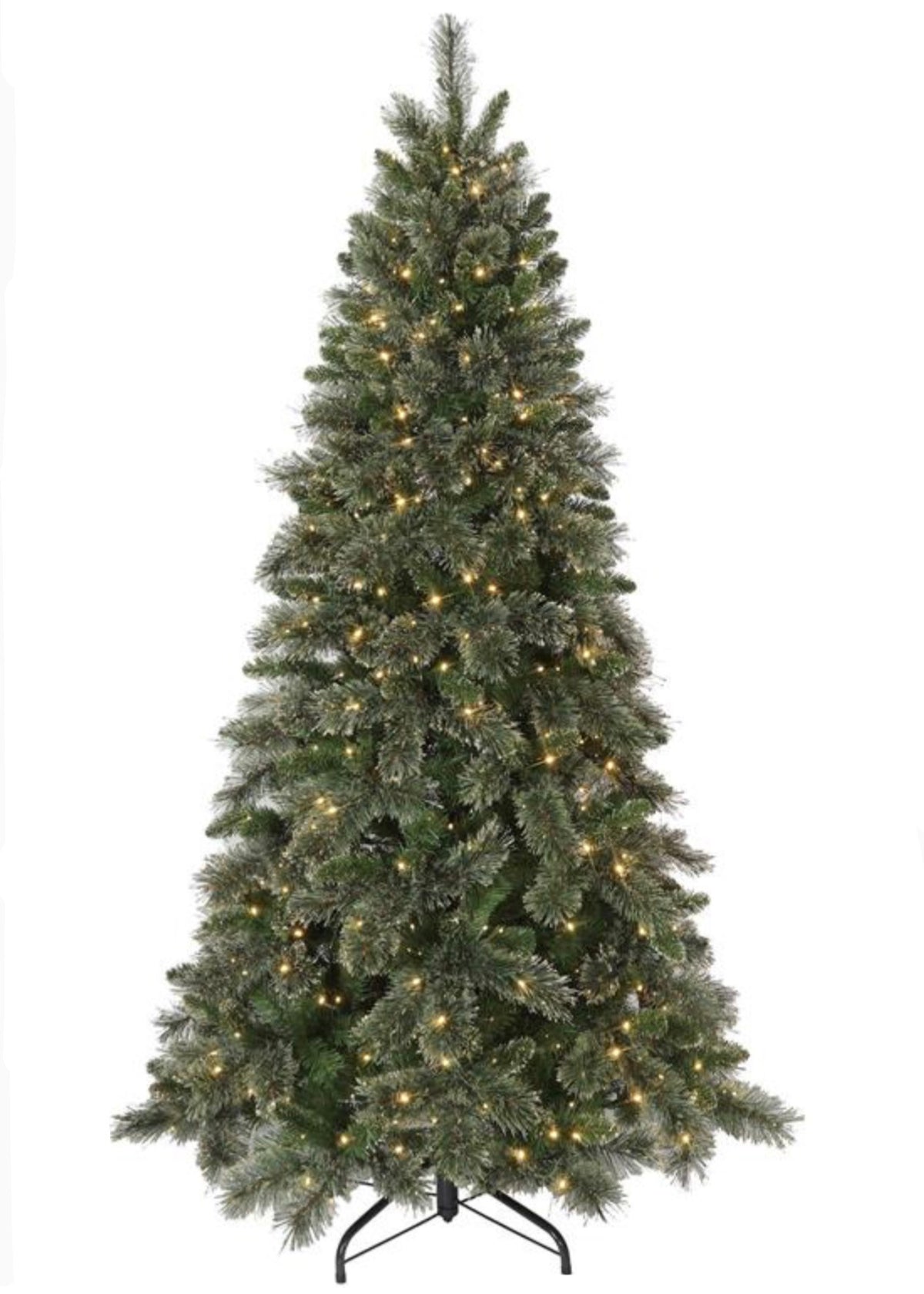 Lit Gold Glitter Cashmere Tree