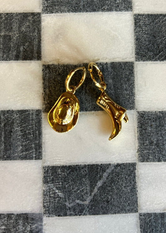 Jewelry | Earrings Cowboy Boot and Cowboy Hat Dangle Earrings