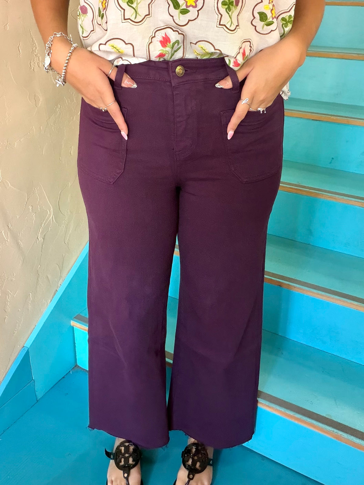 Jeans - Mica High Rise Plum