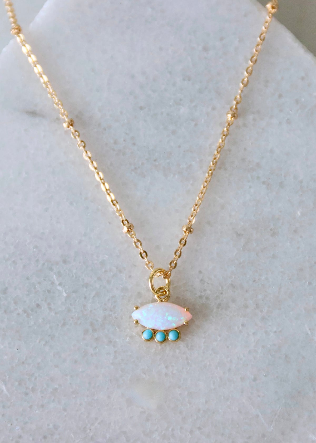 Necklace | Opal &amp; Turquoise Necklace