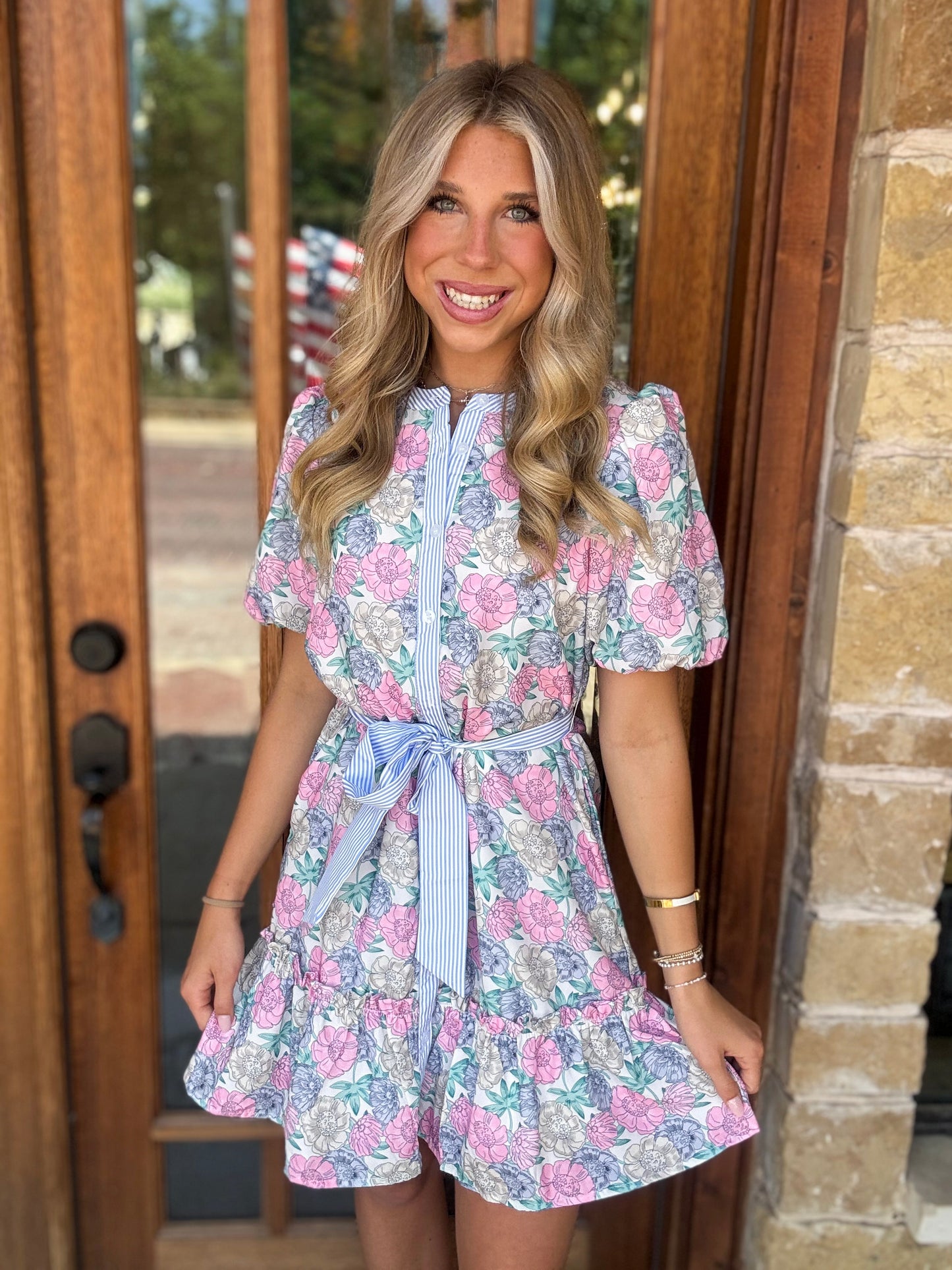 Dress - Blushing Blooms Mini