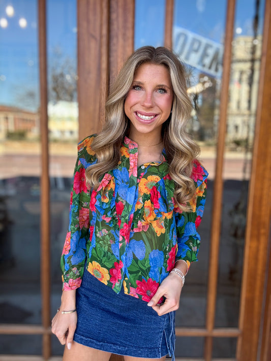Melanie Floral Blouse