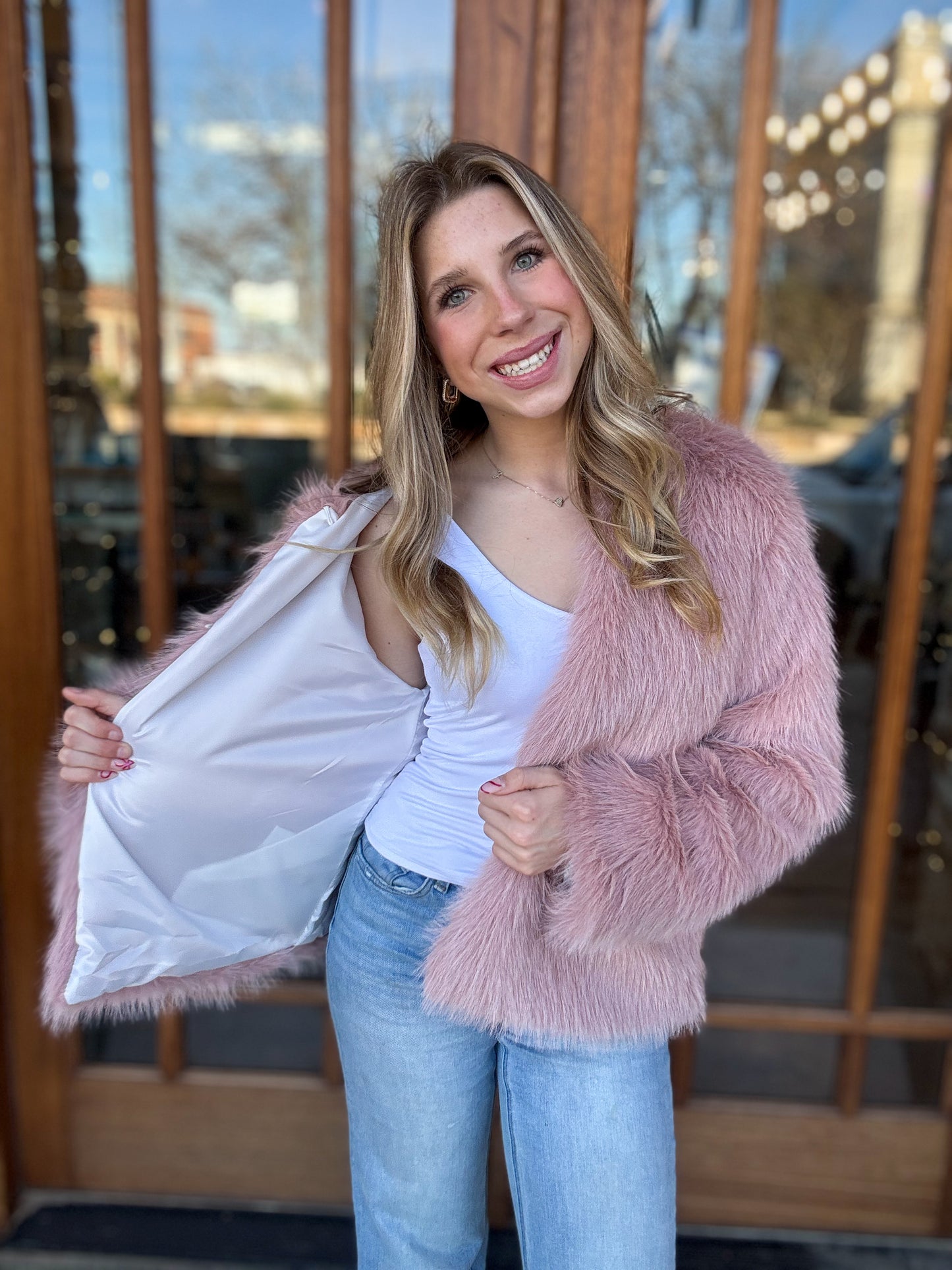 Fluffy Faux Fur Jacket