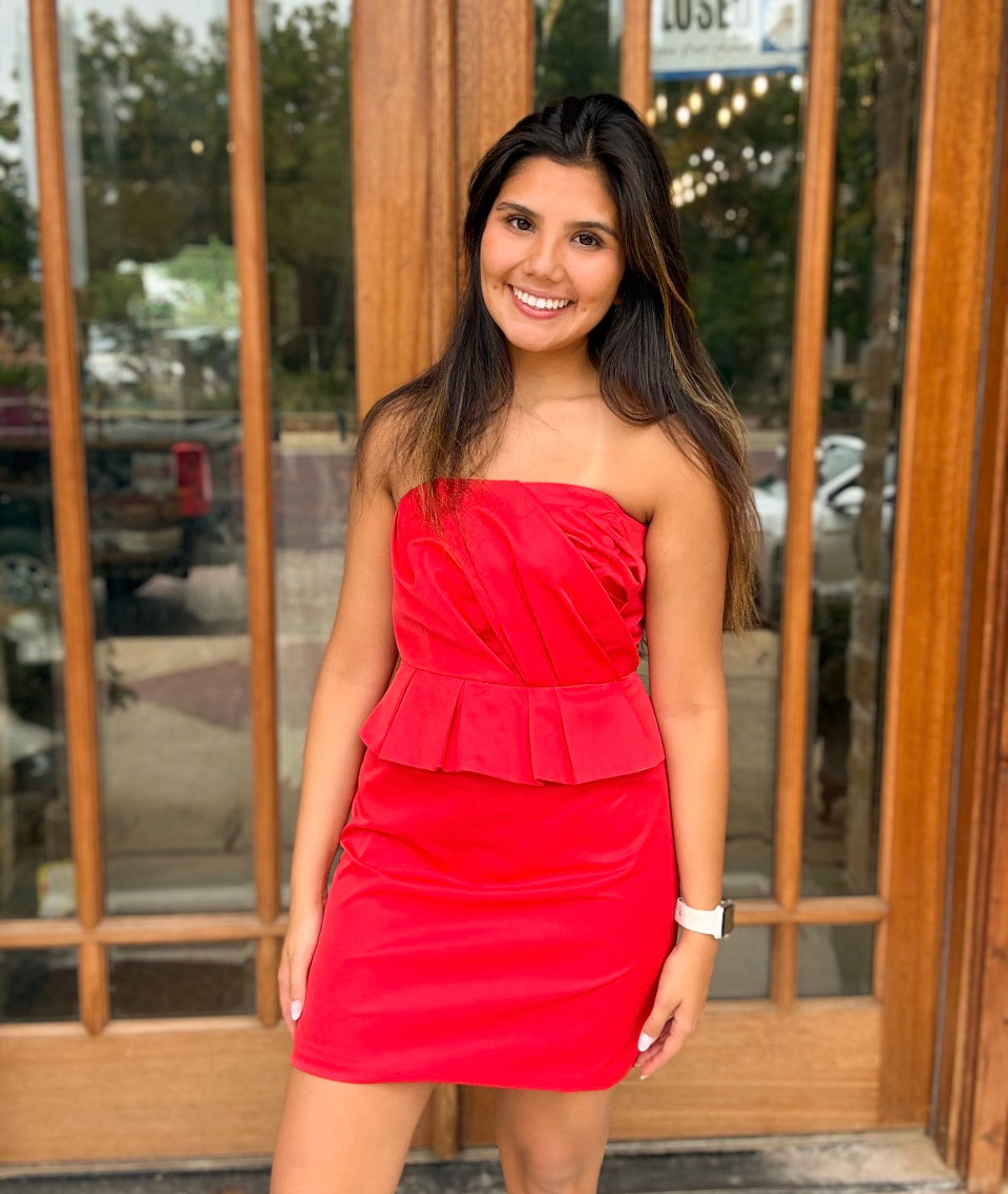 Dress - Poppy Strapless Peplum