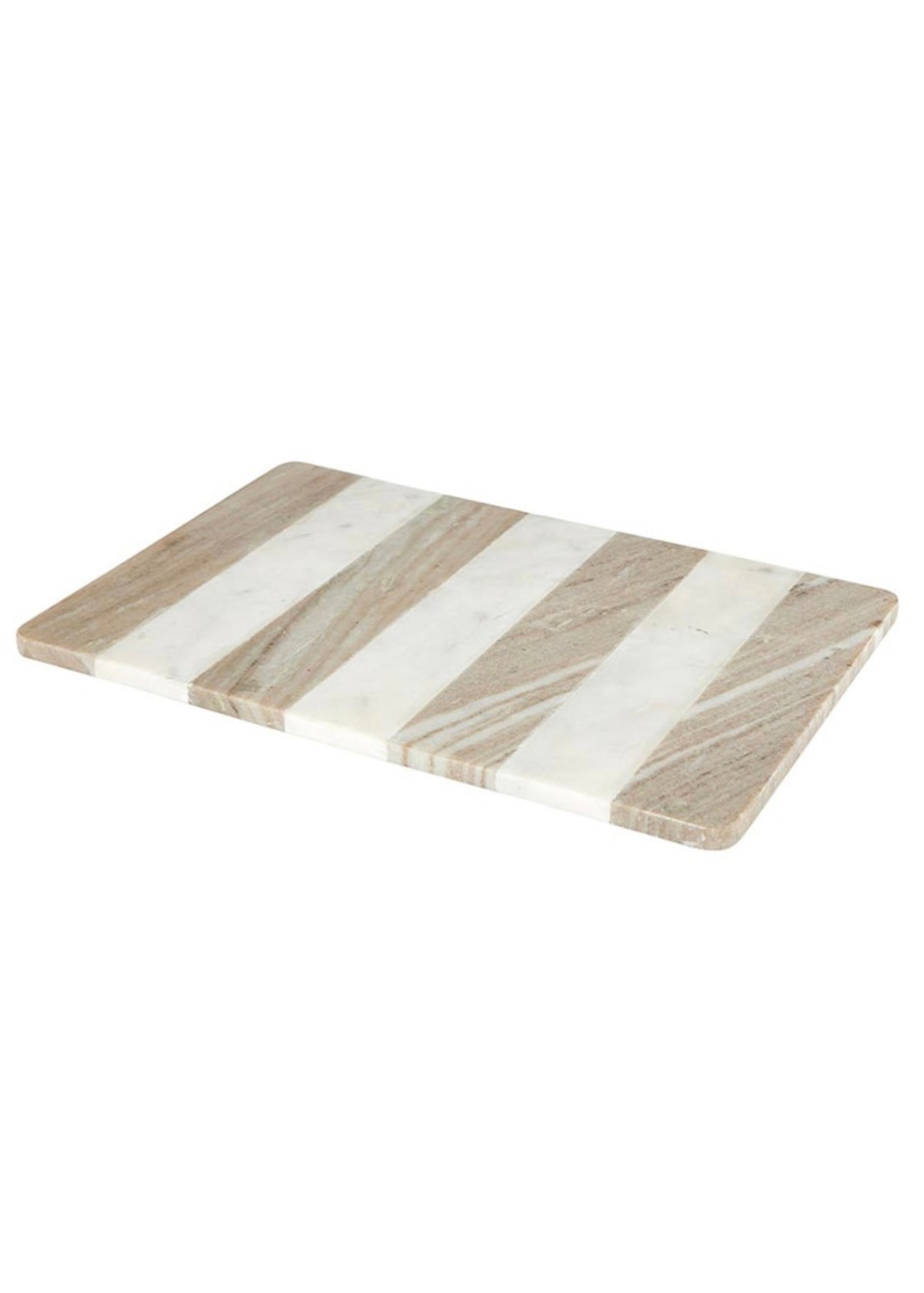 Ashly Fambro Registry | White Marble &amp; Tan Stripe Board