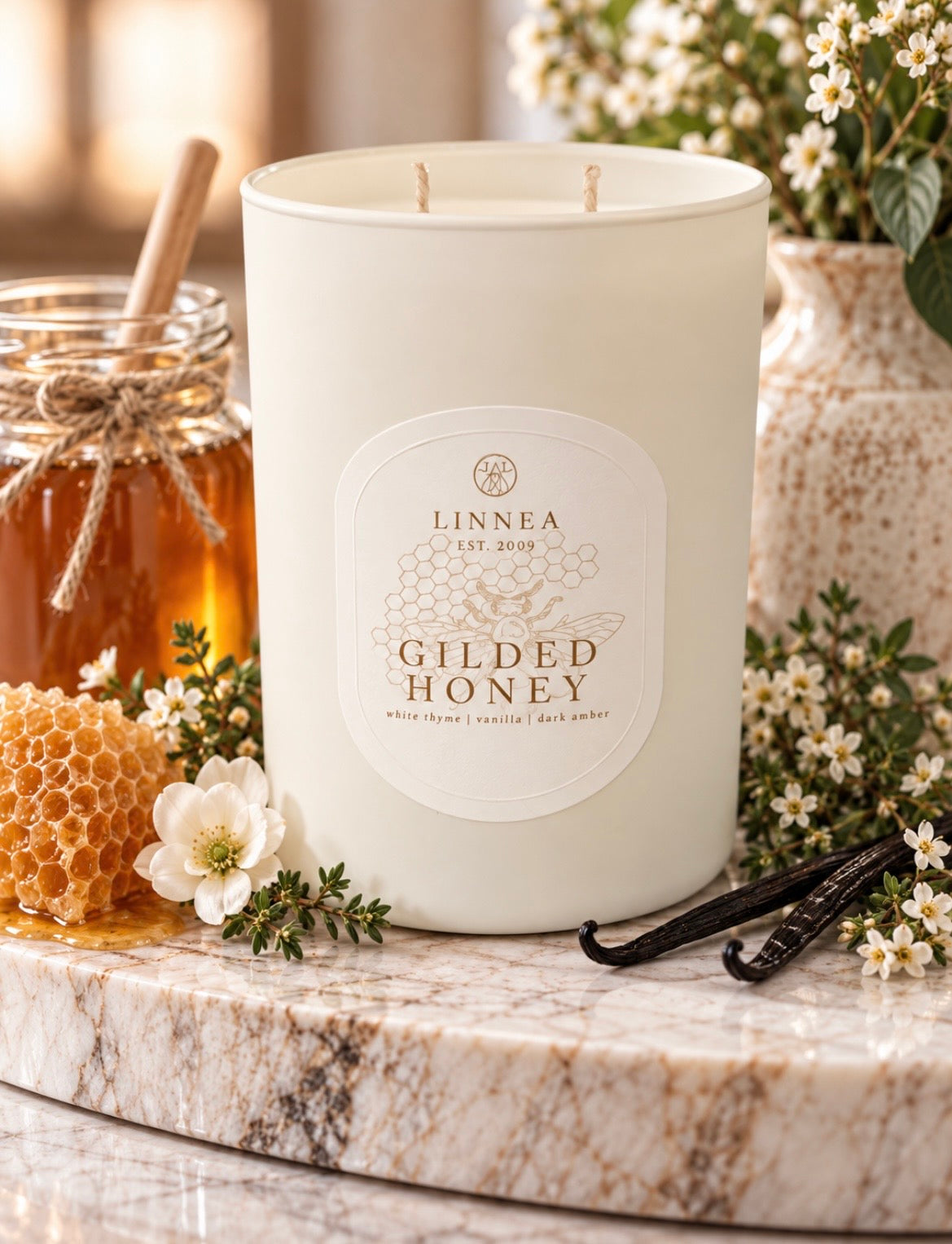 Candle - Linnea Gilded Honey