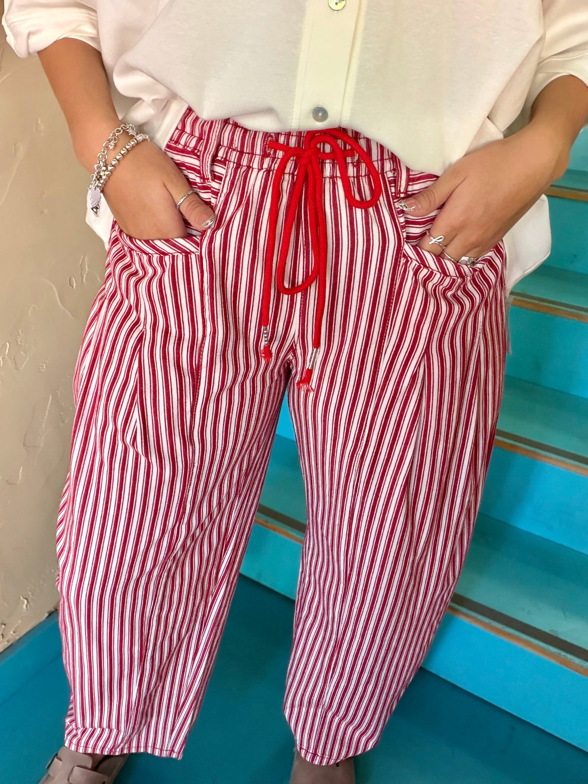 Pants - Peppermint Stripe