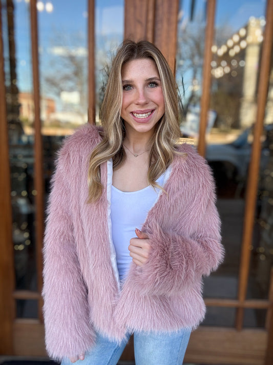 Fluffy Faux Fur Jacket