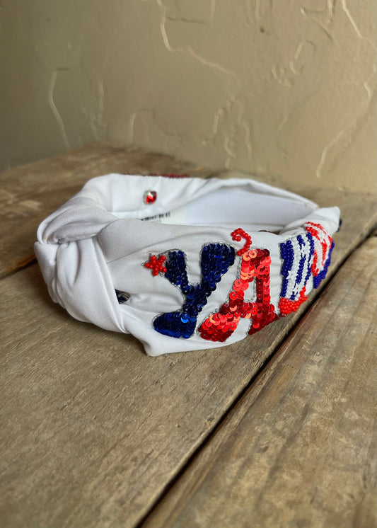 Hair Accessories | Patriotic "YALL" Headband