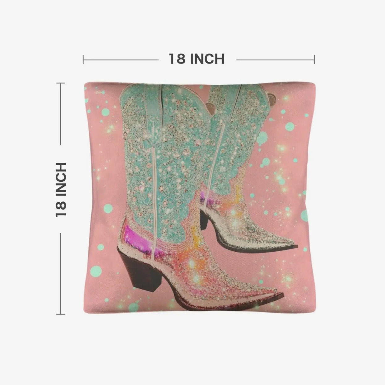 Pillow Case - Western Bling Boots