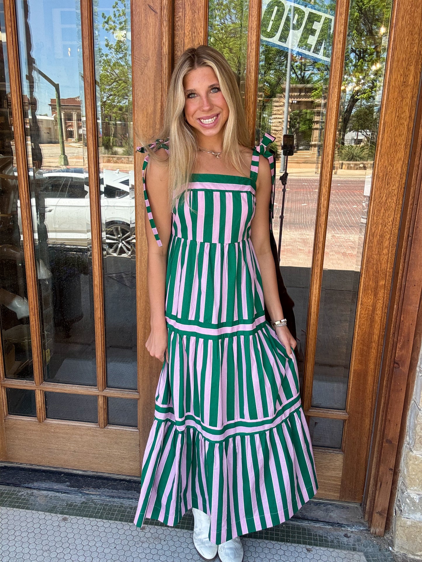 Dress - Sherbert Striped Tiered Maxi