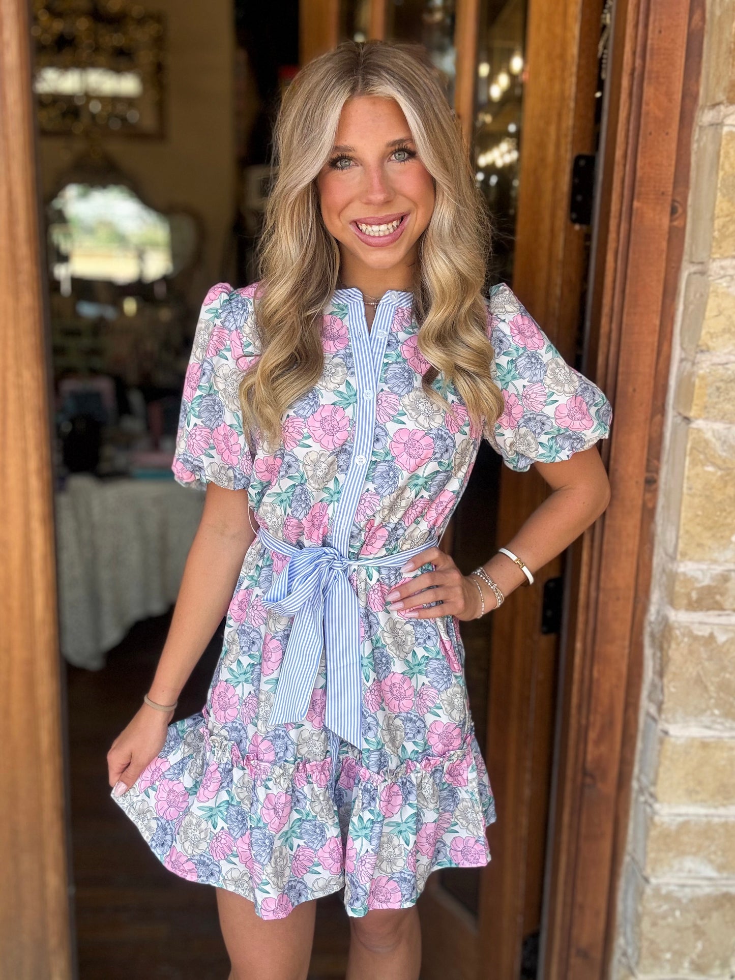 Dress - Blushing Blooms Mini