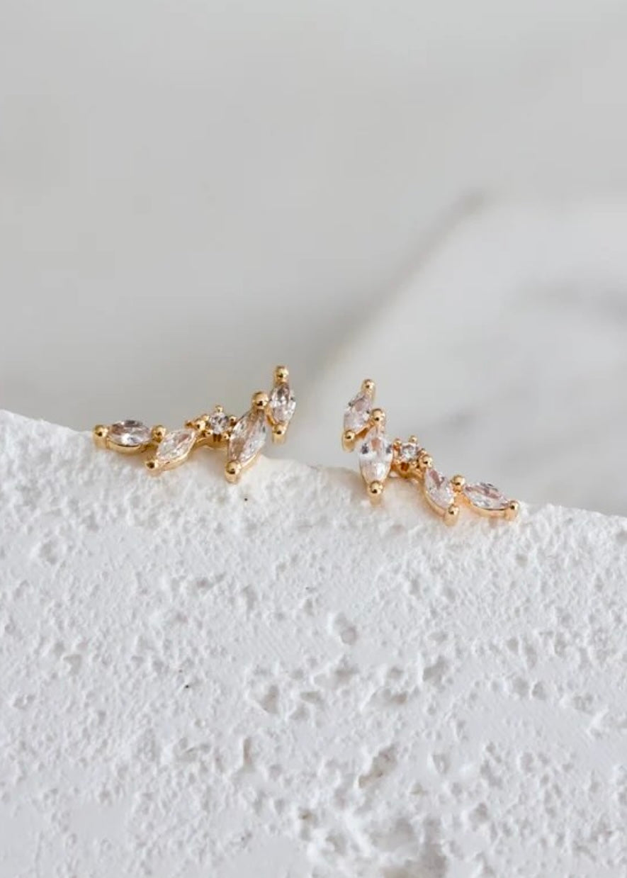 Earrings | Cz Climber Earrings