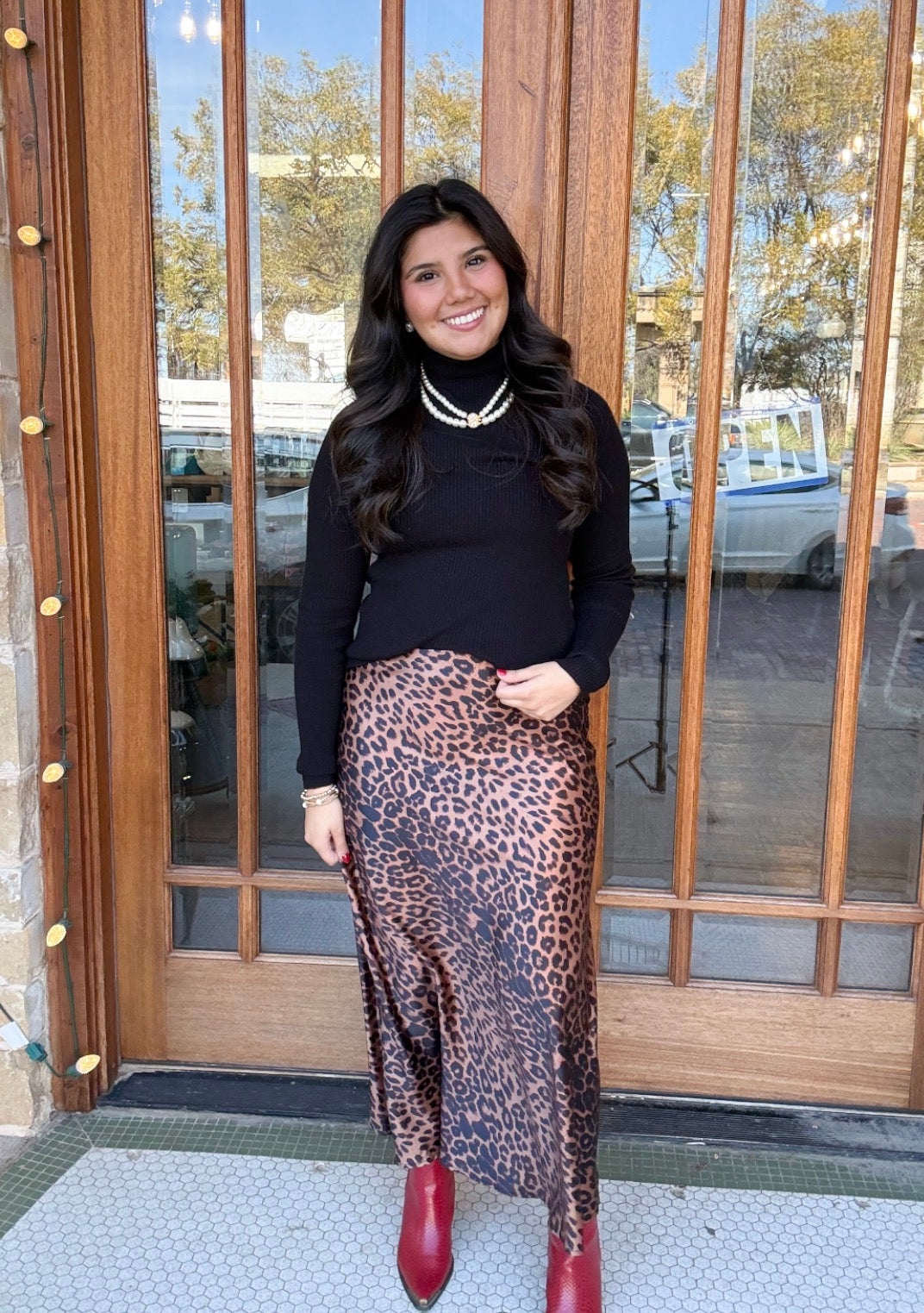 Leopard Print Skirt