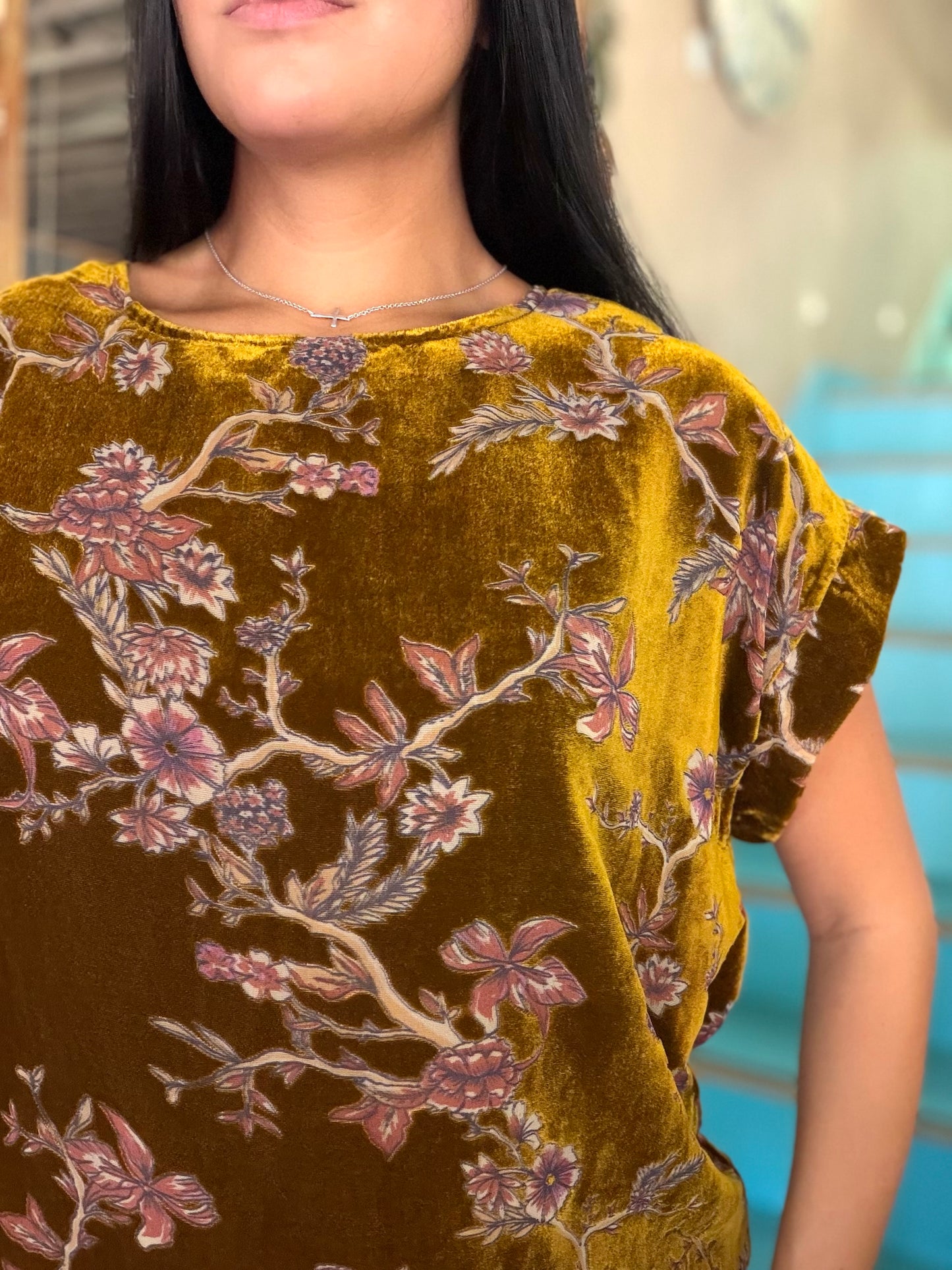 Blouse - Golden Vine Velvet