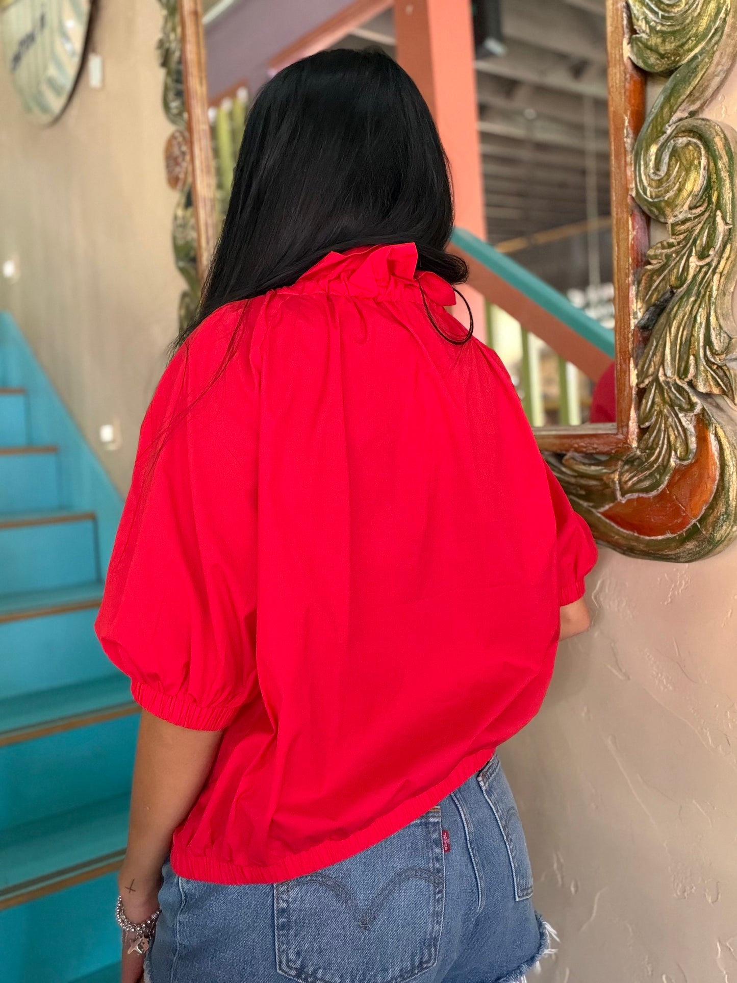 Blouse - Scarlet Convertible Bow