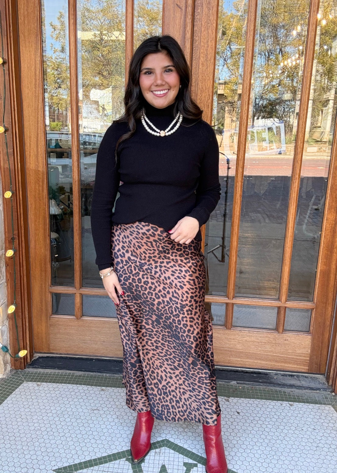 Leopard Print Skirt