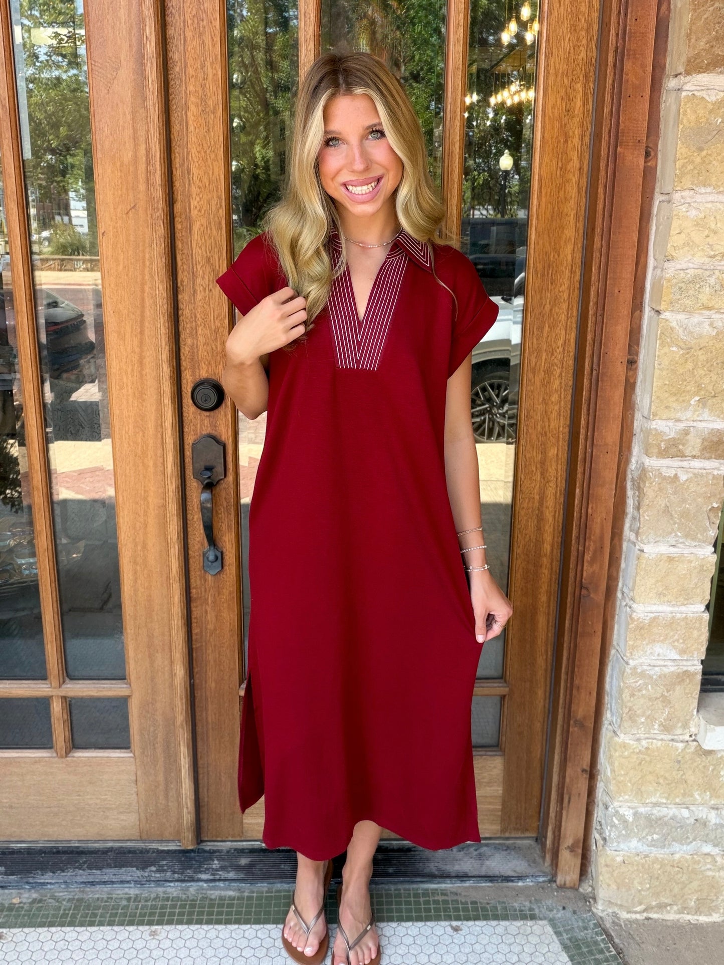 Dress - Jodifl Timeless Burgundy Maxi
