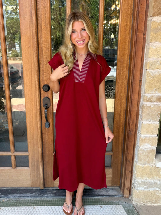 Dress - Jodifl Timeless Burgundy Maxi
