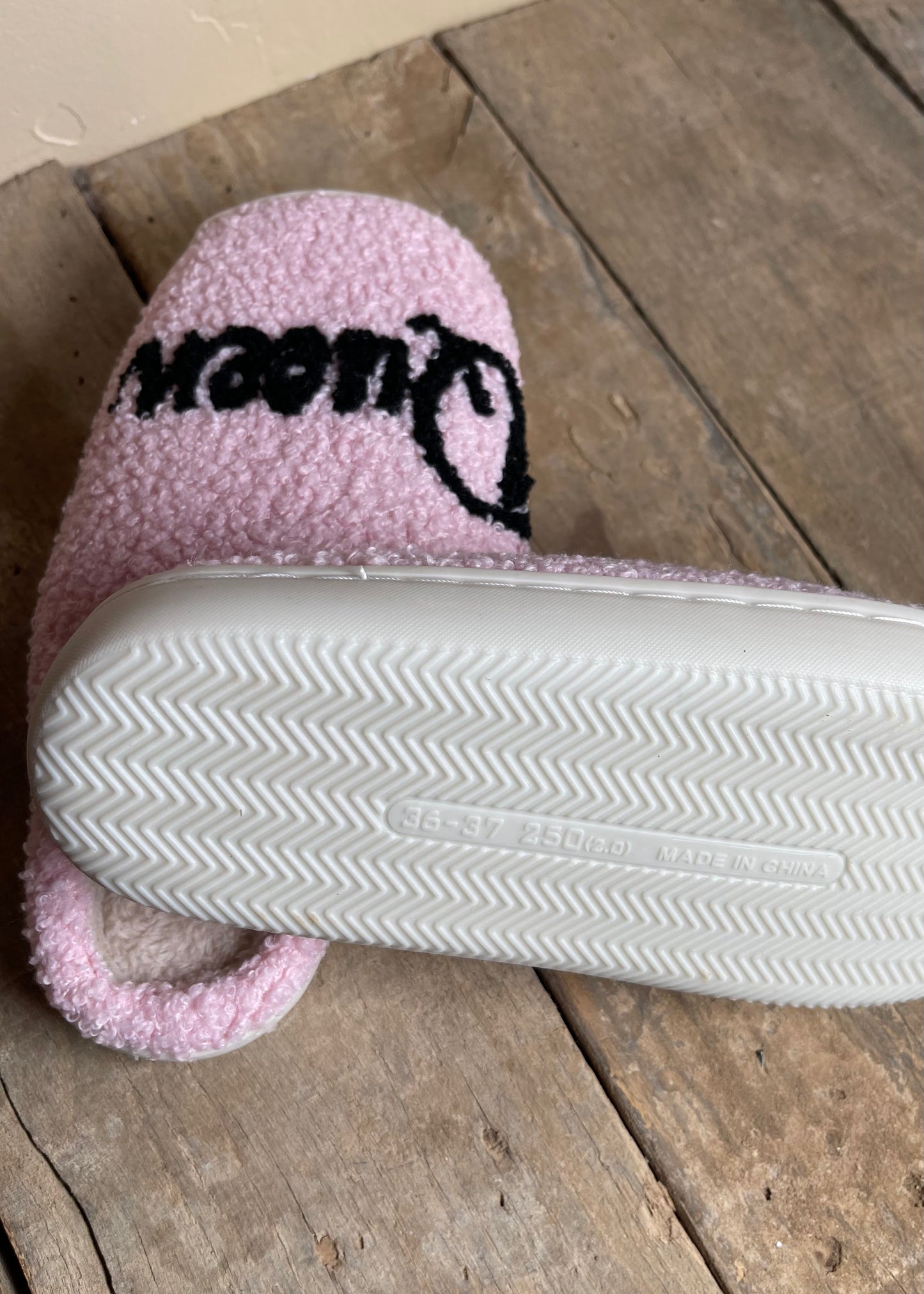 Pink Queen Plush Slippers