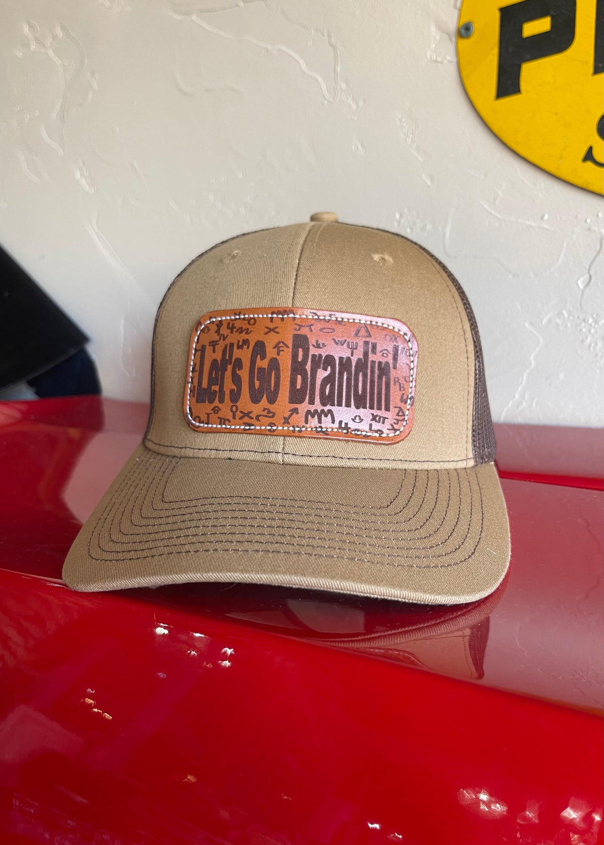 McIntire Saddlery | Cap Let&#39;s Go Brandin&#39; Gold/Brown