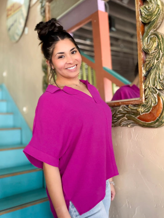 Jodifl Magenta Blouse