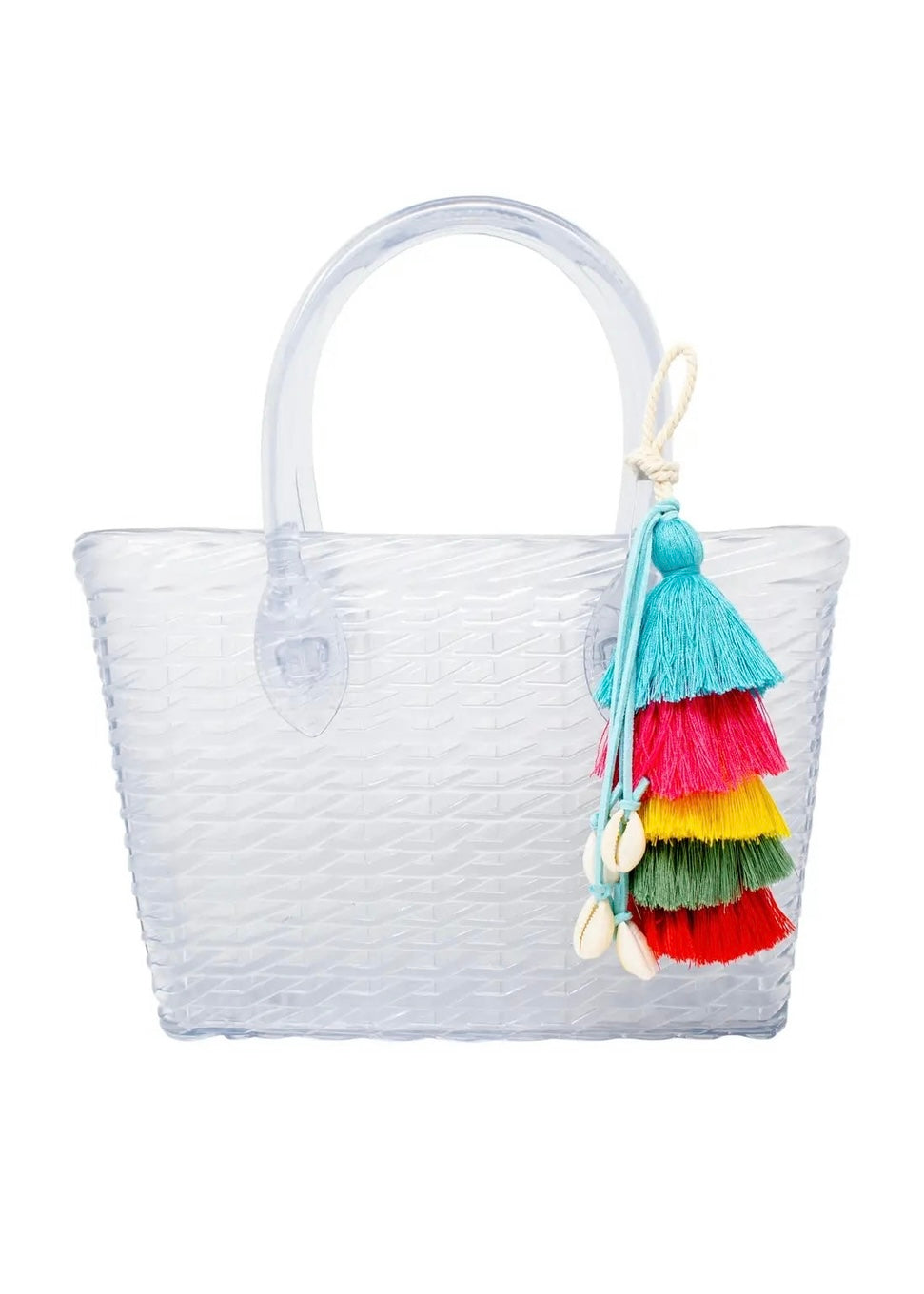 Handbags | Clear Jelly Weave Tote Bag