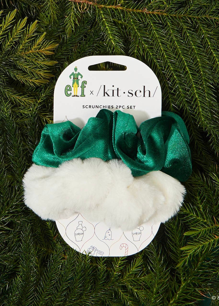 Hair Accessory | Kitsch Elf Scrunchies 2pc Set