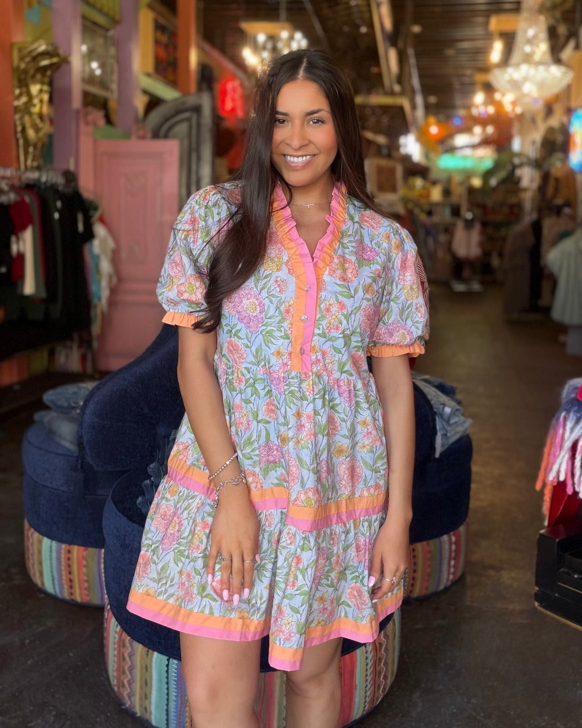 Garden Party Ruffle Floral Dress