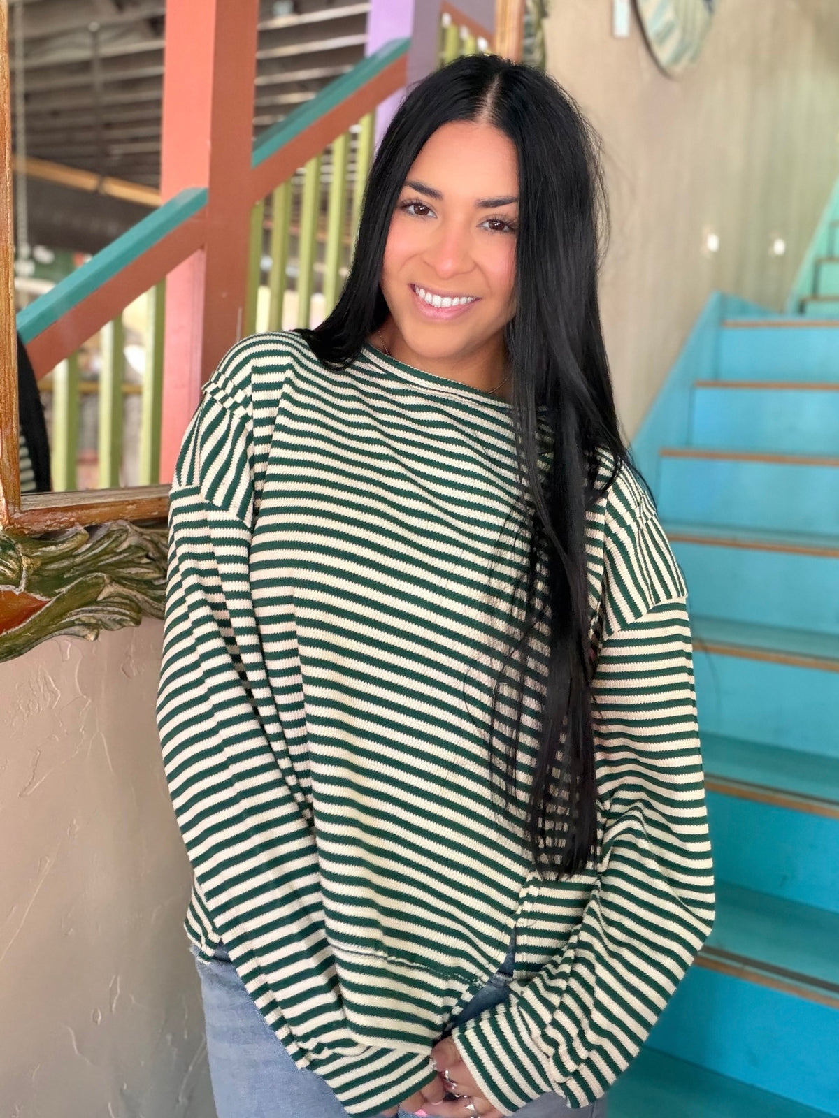 Pullover - Lucky Stripe Knit