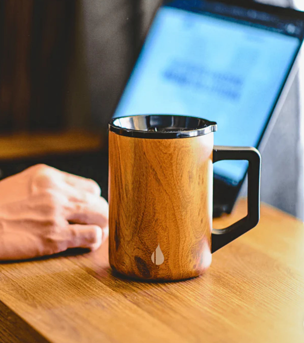 Summit Mug | Teakwood Stainless Steel 16oz