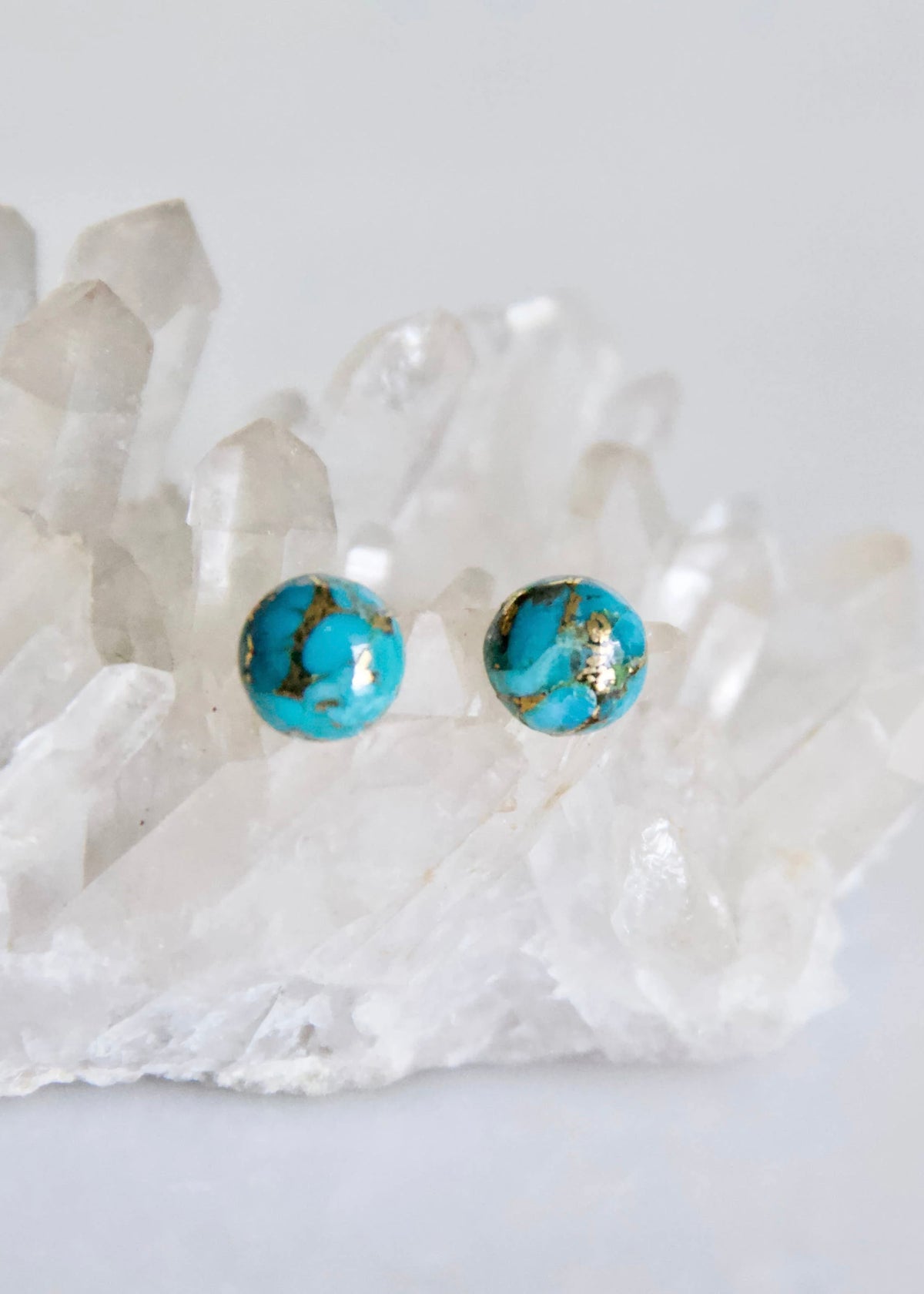 Earrings | Copper Turquoise Studs