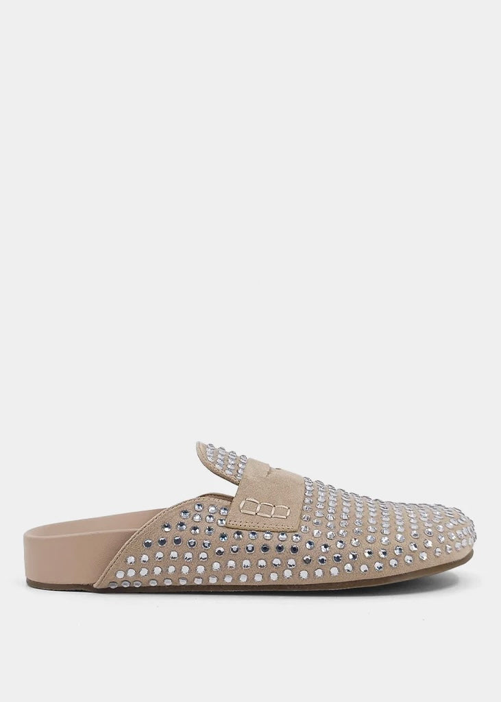 Shoes | ShuShop Faux Leather Rhinestone Slippers