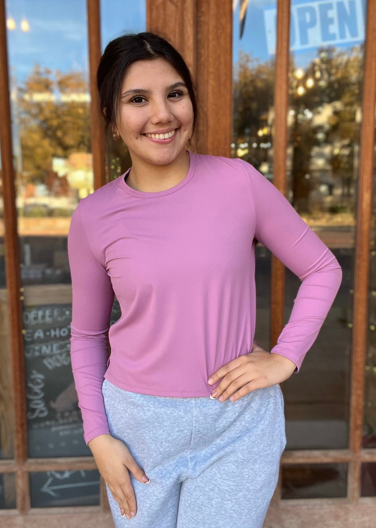 Athleisure  | Pippa Buttery Soft Basic Long Sleeve Active Top