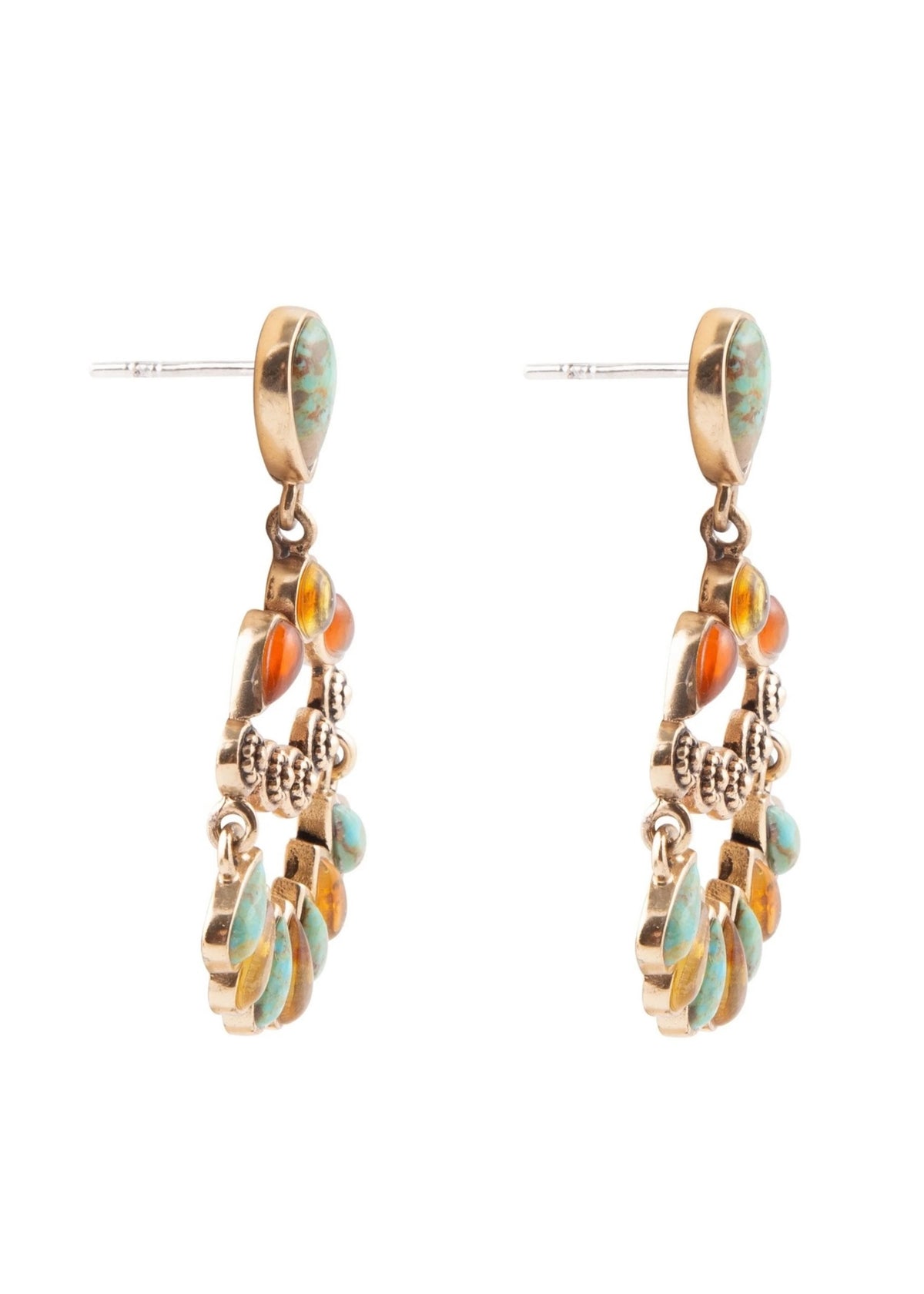 Earrings | Botanical Bronze Statement Earrings