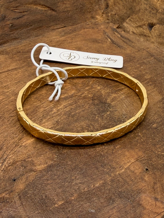 Jewelry | Bracelet Diamond Texture Bangle Waterproof