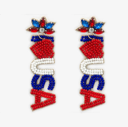 Earring - I Heart USA Post