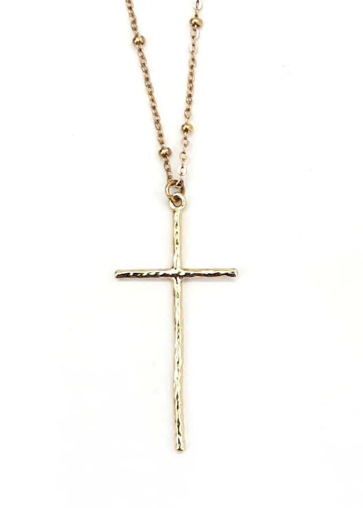 Necklace | Gold Trinity Cross Necklace